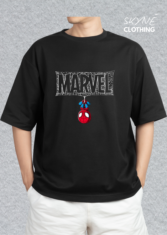 Spider-Man Web Marvel Oversized Tee (Black)