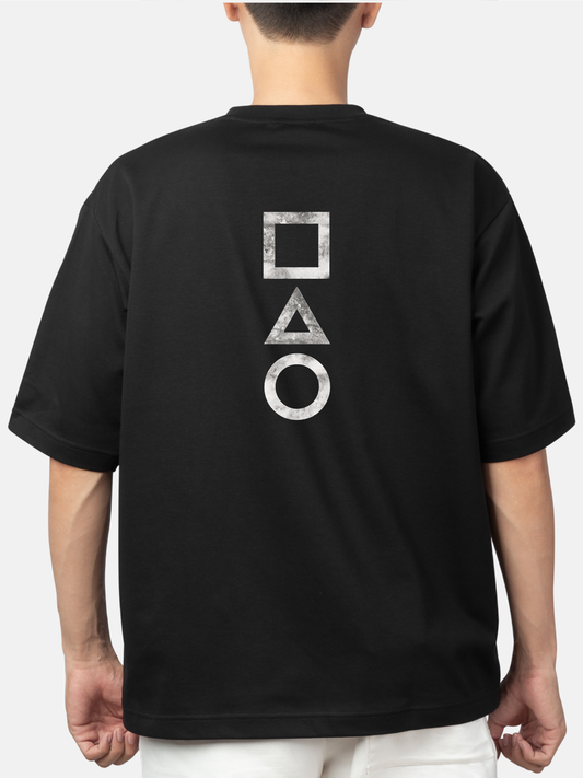 Squid Game Front Man Geometric Oversized T-Shirt