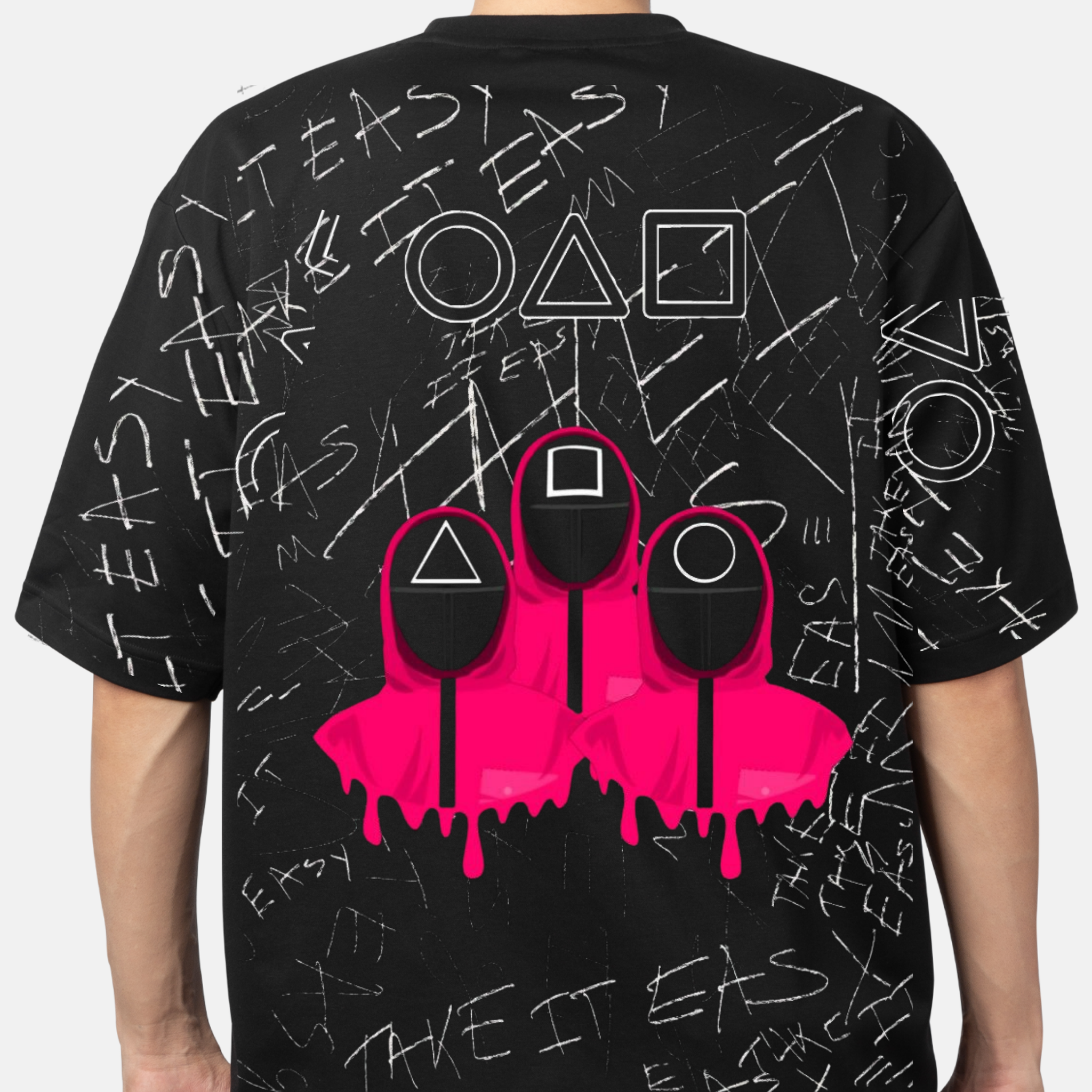 Squid Game Graffiti Guard Oversized Tee