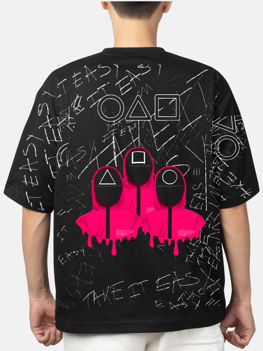 Squid Game Graffiti Guard Oversized Tee