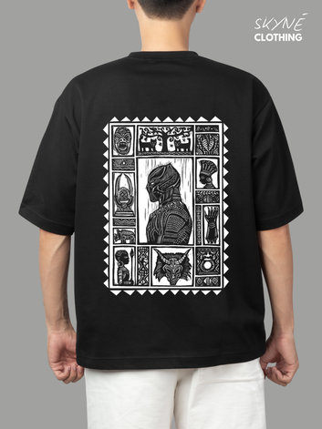 Black Panther Oversized Tee - SKYNÉ CLOTHING